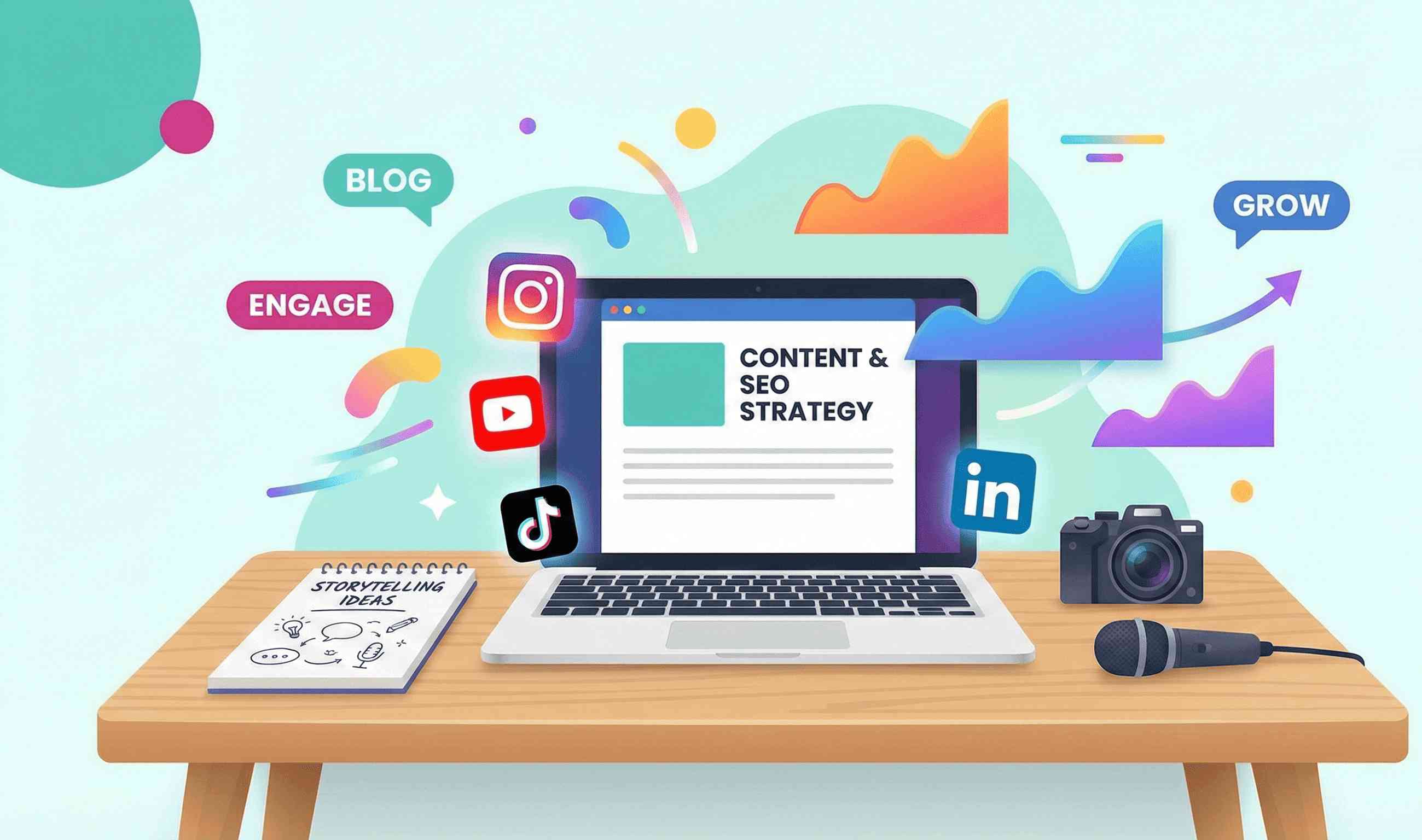 Top content marketing agency in Hyderabad by two44 providing strategic SEO content